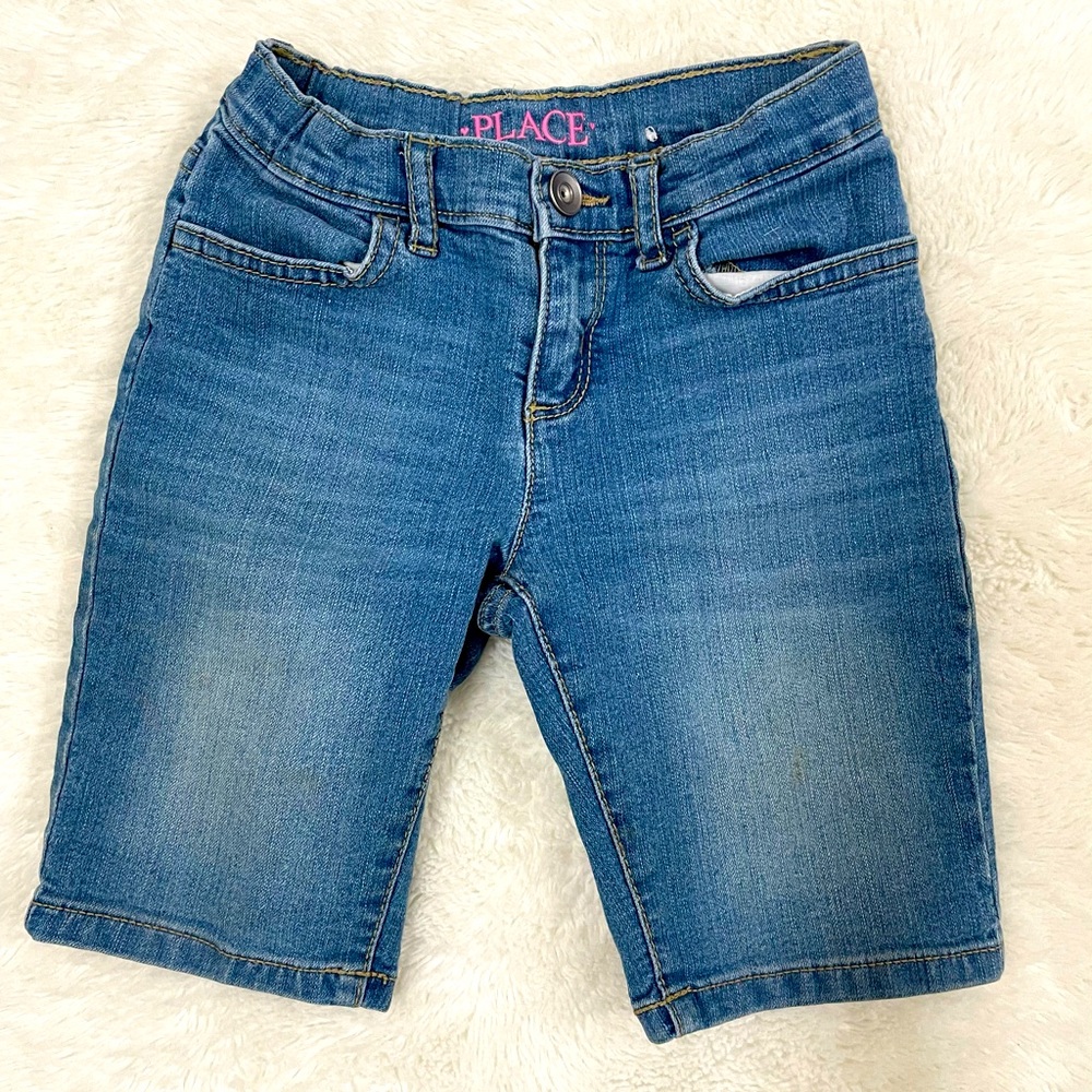Long jeans shorts